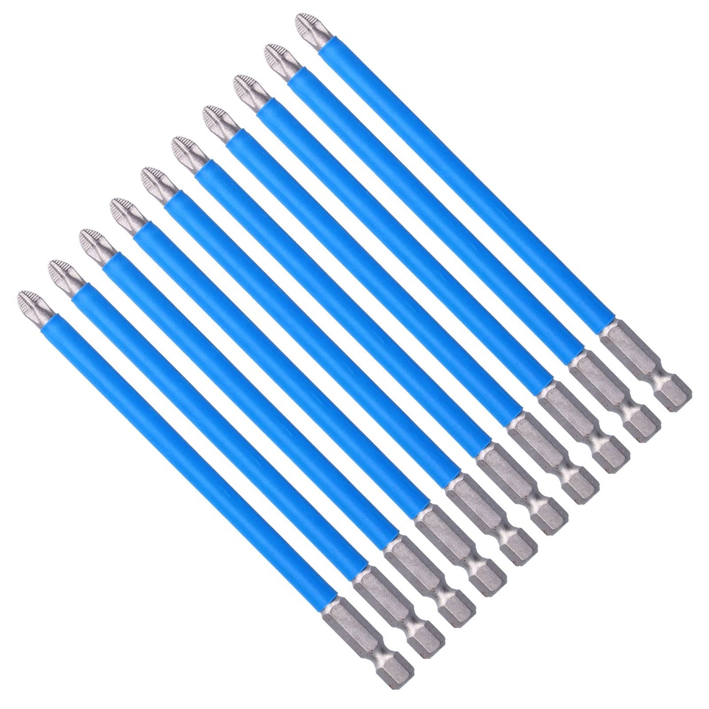 10Pcs Batch Heads Impact Resistant Electric Magnetic Drill Screwdriver Bit Kit Repair Tools V1294-YM0523-3114210132811