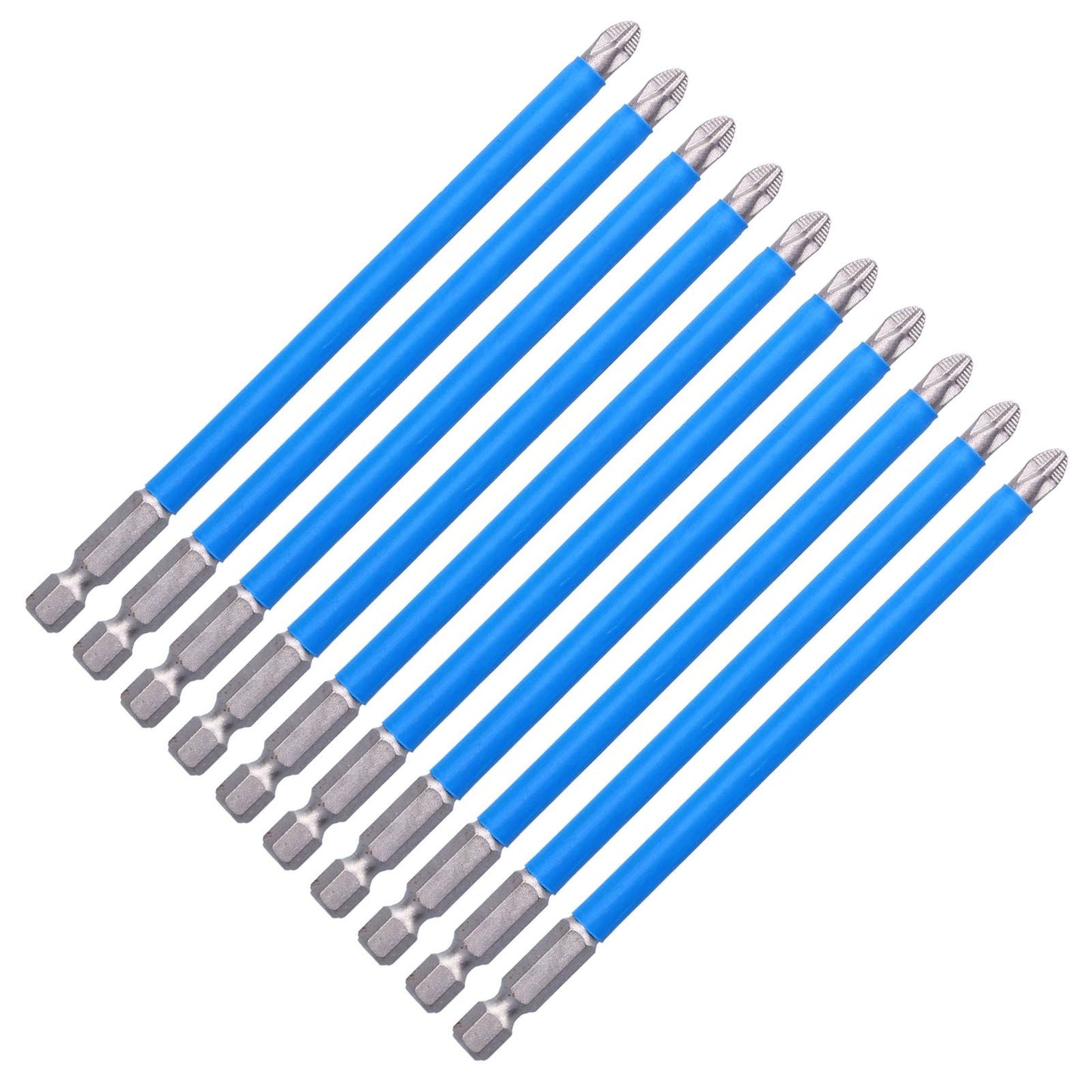 10Pcs Batch Heads Impact Resistant Electric Magnetic Drill Screwdriver Bit Kit Repair Tools V1294-YM0523-3114210132811