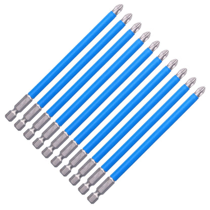 10Pcs Batch Heads Impact Resistant Electric Magnetic Drill Screwdriver Bit Kit Repair Tools V1294-YM0523-3114210132811