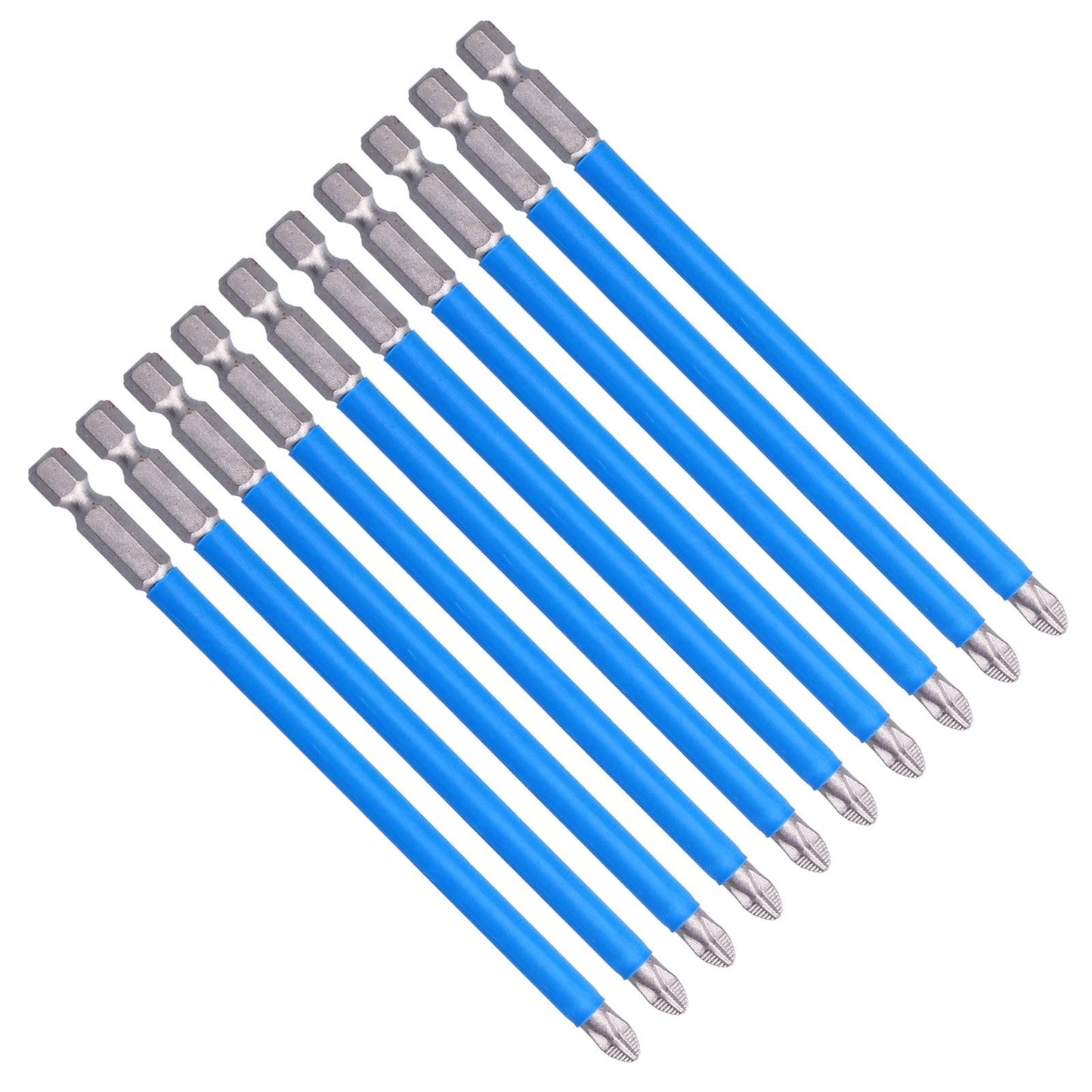 10Pcs Batch Heads Impact Resistant Electric Magnetic Drill Screwdriver Bit Kit Repair Tools V1294-YM0523-3114210132811