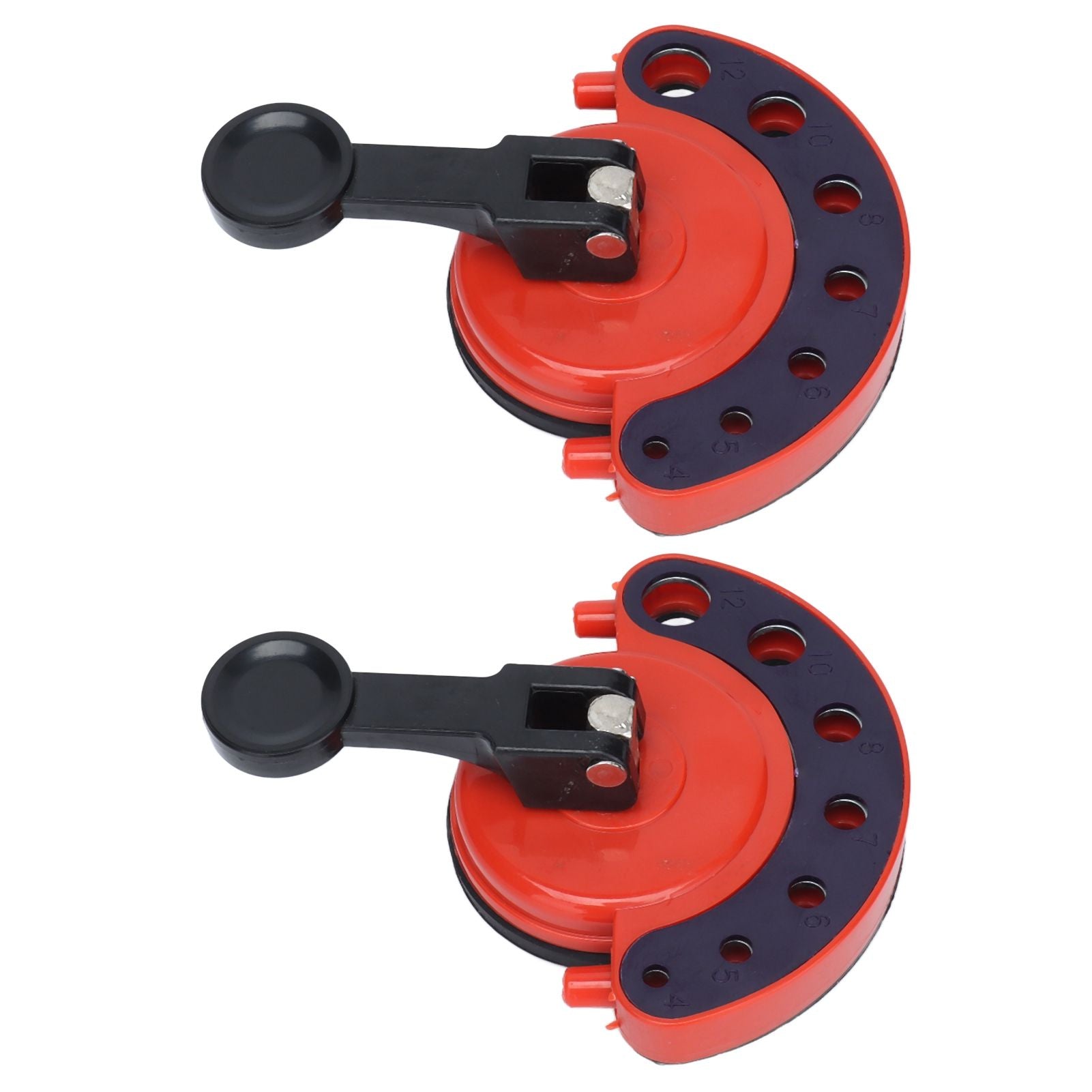 2Pcs Hole Saw Guide Adjustable Multifunctional Easy Operation Premium ABS Rubber Tile Glass Hole Saw Bit Guide V1294-YM0523-3114210133011
