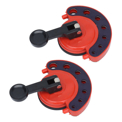 2Pcs Hole Saw Guide Adjustable Multifunctional Easy Operation Premium ABS Rubber Tile Glass Hole Saw Bit Guide V1294-YM0523-3114210133011