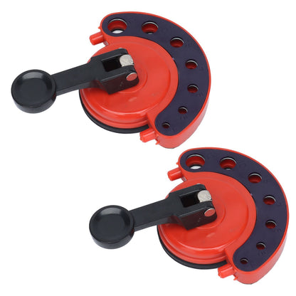 2Pcs Hole Saw Guide Adjustable Multifunctional Easy Operation Premium ABS Rubber Tile Glass Hole Saw Bit Guide V1294-YM0523-3114210133011