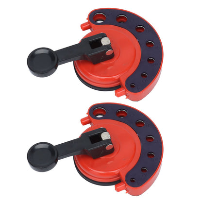 2Pcs Hole Saw Guide Adjustable Multifunctional Easy Operation Premium ABS Rubber Tile Glass Hole Saw Bit Guide V1294-YM0523-3114210133011