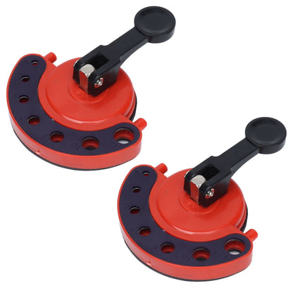 2Pcs Hole Saw Guide Adjustable Multifunctional Easy Operation Premium ABS Rubber Tile Glass Hole Saw Bit Guide V1294-YM0523-3114210133011