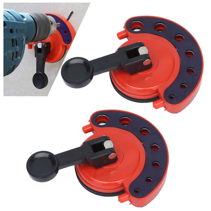 2Pcs Hole Saw Guide Adjustable Multifunctional Easy Operation Premium ABS Rubber Tile Glass Hole Saw Bit Guide V1294-YM0523-3114210133011