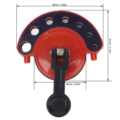 2Pcs Hole Saw Guide Adjustable Multifunctional Easy Operation Premium ABS Rubber Tile Glass Hole Saw Bit Guide V1294-YM0523-3114210133011
