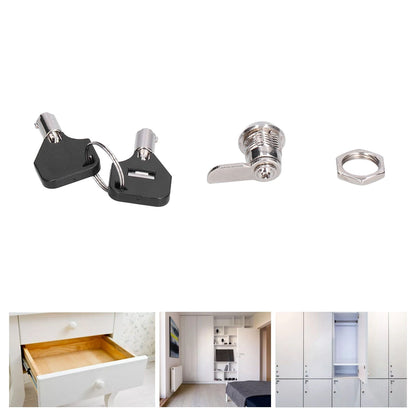 File Cabinet Locks Furniture Cam Locks Security Lock with Keys for Vending Machines Computers Closet Doors V1294-YM0523-3114210133711