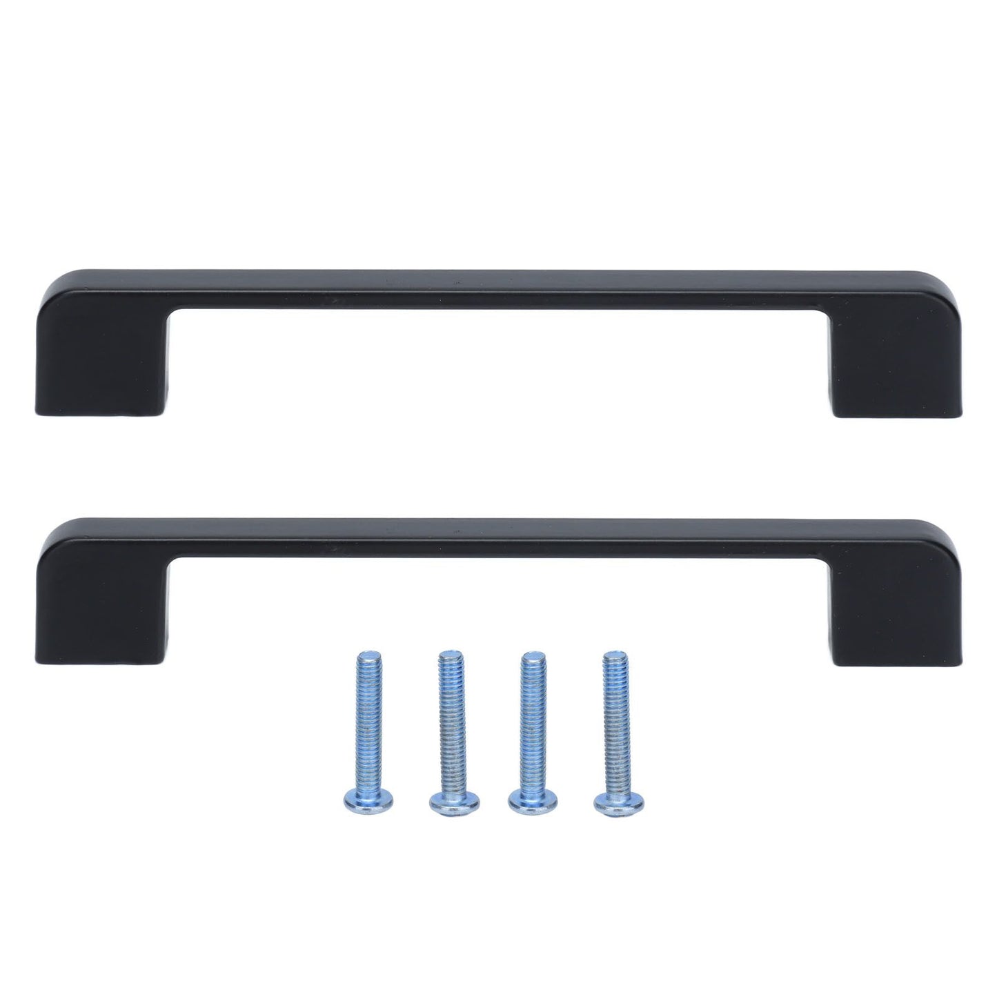 2pcs Cabinet Pulls Black Zinc Alloy Kitchen Drawer Handles with Screws for Drawer Wardrobe Cupboard Door V1294-YM0523-3114210134111