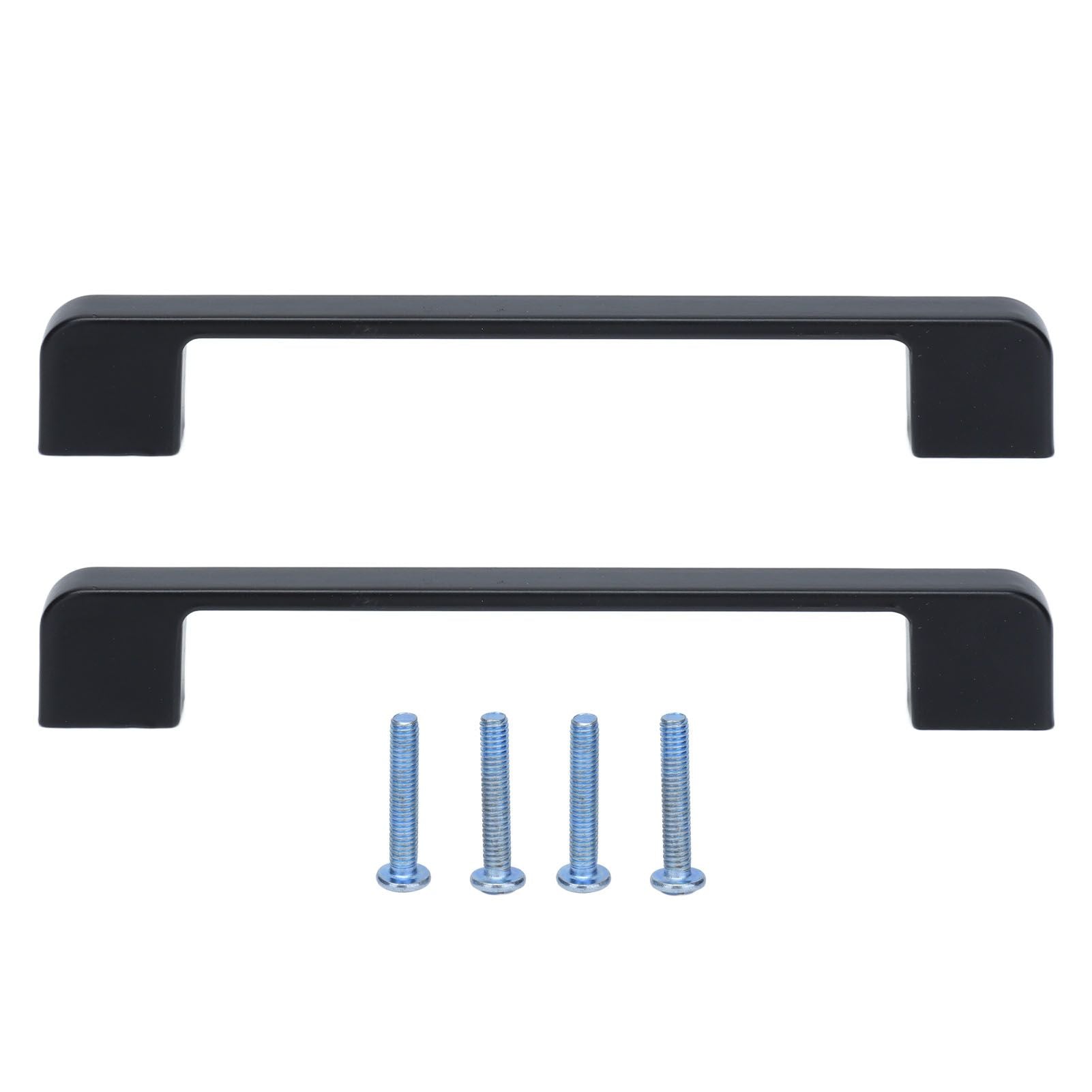 2pcs Cabinet Pulls Black Zinc Alloy Kitchen Drawer Handles with Screws for Drawer Wardrobe Cupboard Door V1294-YM0523-3114210134111