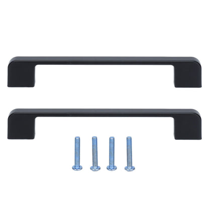 2pcs Cabinet Pulls Black Zinc Alloy Kitchen Drawer Handles with Screws for Drawer Wardrobe Cupboard Door V1294-YM0523-3114210134111