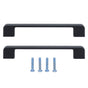 2pcs Cabinet Pulls Black Zinc Alloy Kitchen Drawer Handles with Screws for Drawer Wardrobe Cupboard Door V1294-YM0523-3114210134111