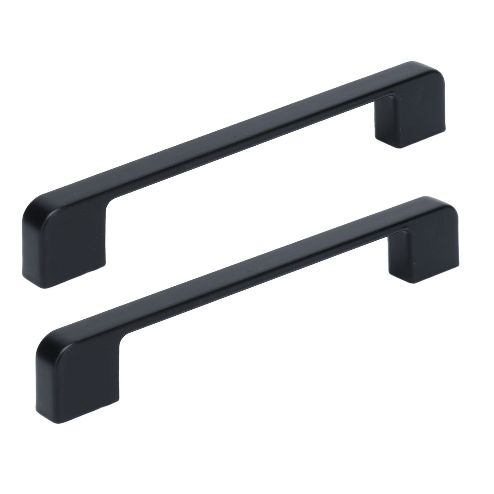 2pcs Cabinet Pulls Black Zinc Alloy Kitchen Drawer Handles with Screws for Drawer Wardrobe Cupboard Door V1294-YM0523-3114210134111