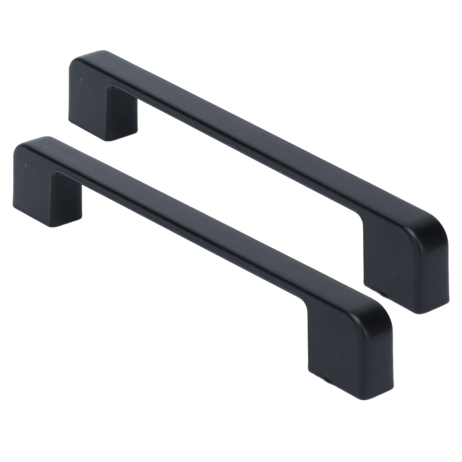 2pcs Cabinet Pulls Black Zinc Alloy Kitchen Drawer Handles with Screws for Drawer Wardrobe Cupboard Door V1294-YM0523-3114210134111