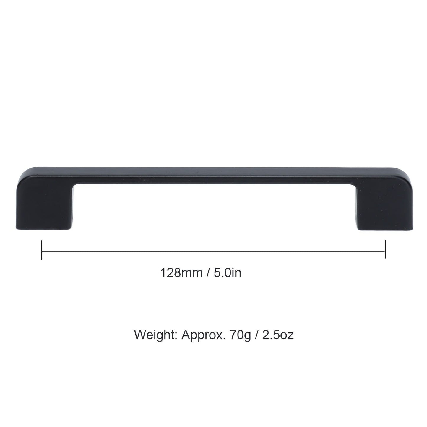 2pcs Cabinet Pulls Black Zinc Alloy Kitchen Drawer Handles with Screws for Drawer Wardrobe Cupboard Door V1294-YM0523-3114210134111