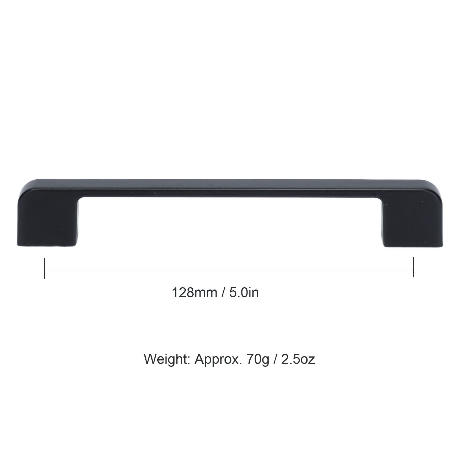 2pcs Cabinet Pulls Black Zinc Alloy Kitchen Drawer Handles with Screws for Drawer Wardrobe Cupboard Door V1294-YM0523-3114210134111