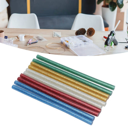 50pcs Full Colour Hot Glue Stick Easy Operation Fast Adhesion Clear Hot Glue Stick 7x140mm V1294-YM0523-3114210134811