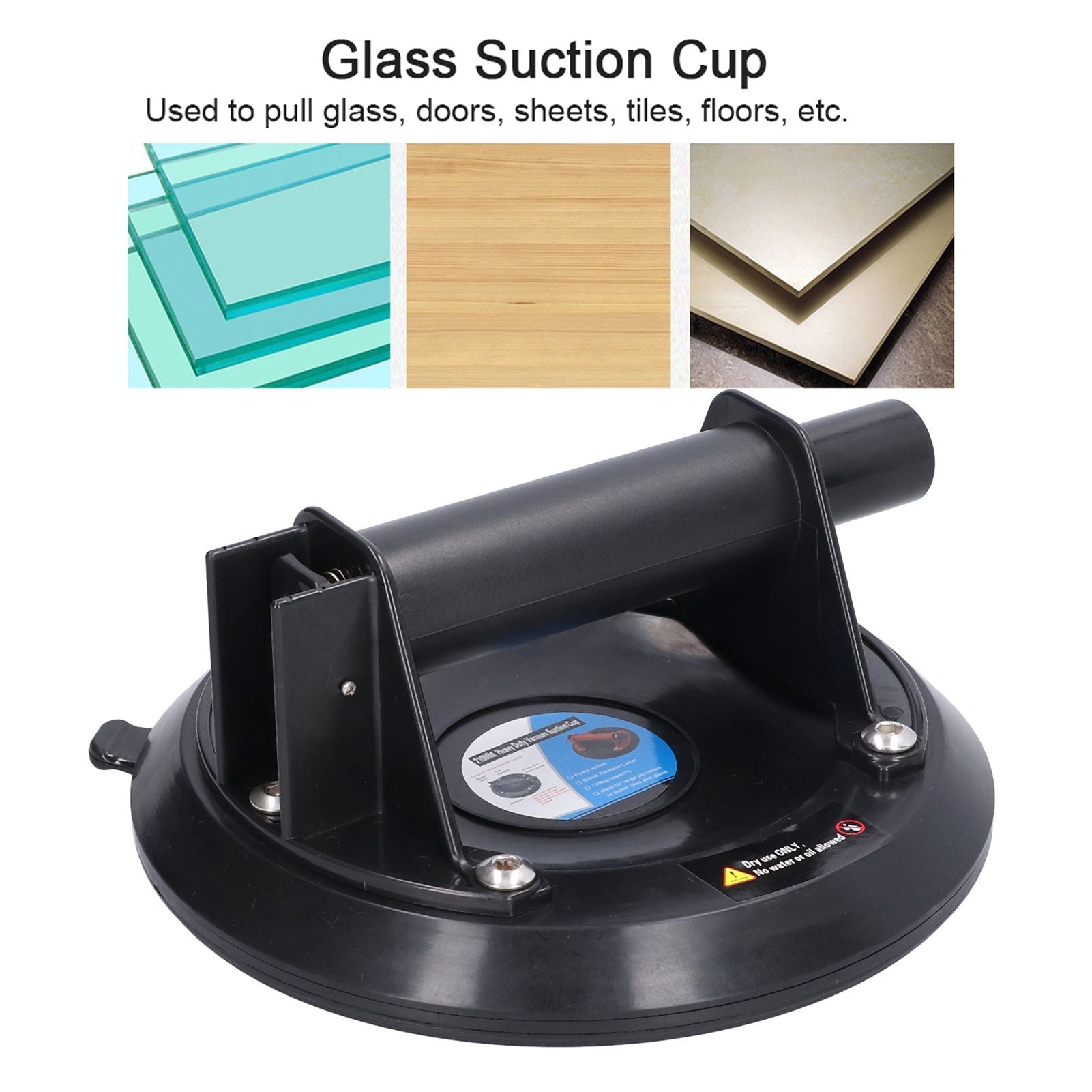 Pump Vacuum Suction Cup Heavy Duty Glass Lifter Tile Suction Cup Hand Pump Suction Cup for Woodworking V1294-YM0523-3114210136211
