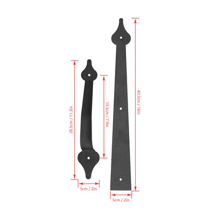 American Style Garage Handle Wrought Iron Garage Door Decoration Garage Door Hardware V1294-YM0523-3114210136311