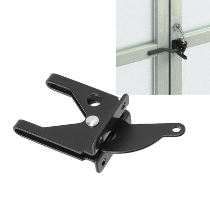 Iron Fence Lock Self Locking Gate Latch Hardware with Adjustable Cable for Garden Backyard Courtyard V1294-YM0523-3114210136711