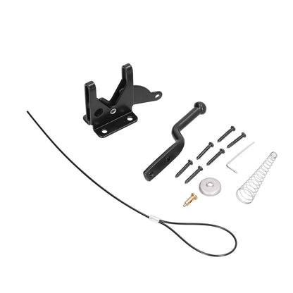 Iron Fence Lock Self Locking Gate Latch Hardware with Adjustable Cable for Garden Backyard Courtyard V1294-YM0523-3114210136711