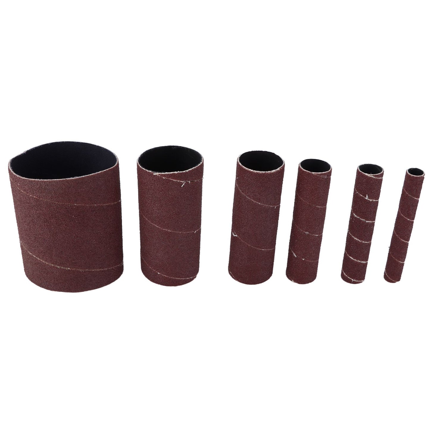 6Pcs Sandpaper Ring Sandpaper Roll Sanding Sleeves Wood Sanding Metal Rust Removing for Electric Grinder V1294-YM0523-3114210137011