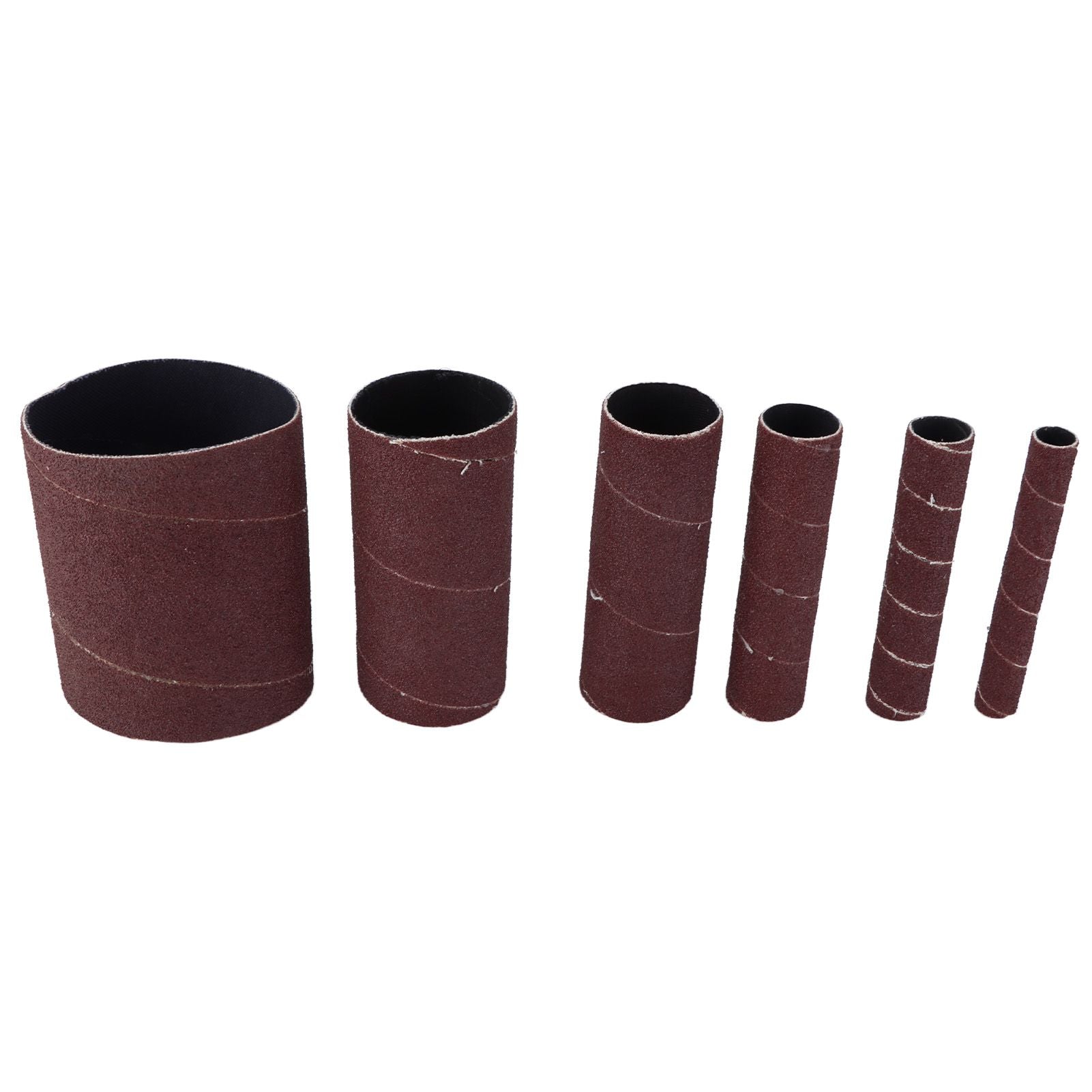 6Pcs Sandpaper Ring Sandpaper Roll Sanding Sleeves Wood Sanding Metal Rust Removing for Electric Grinder V1294-YM0523-3114210137011