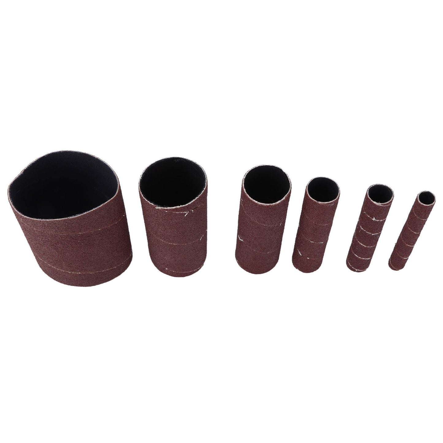 6Pcs Sandpaper Ring Sandpaper Roll Sanding Sleeves Wood Sanding Metal Rust Removing for Electric Grinder V1294-YM0523-3114210137011