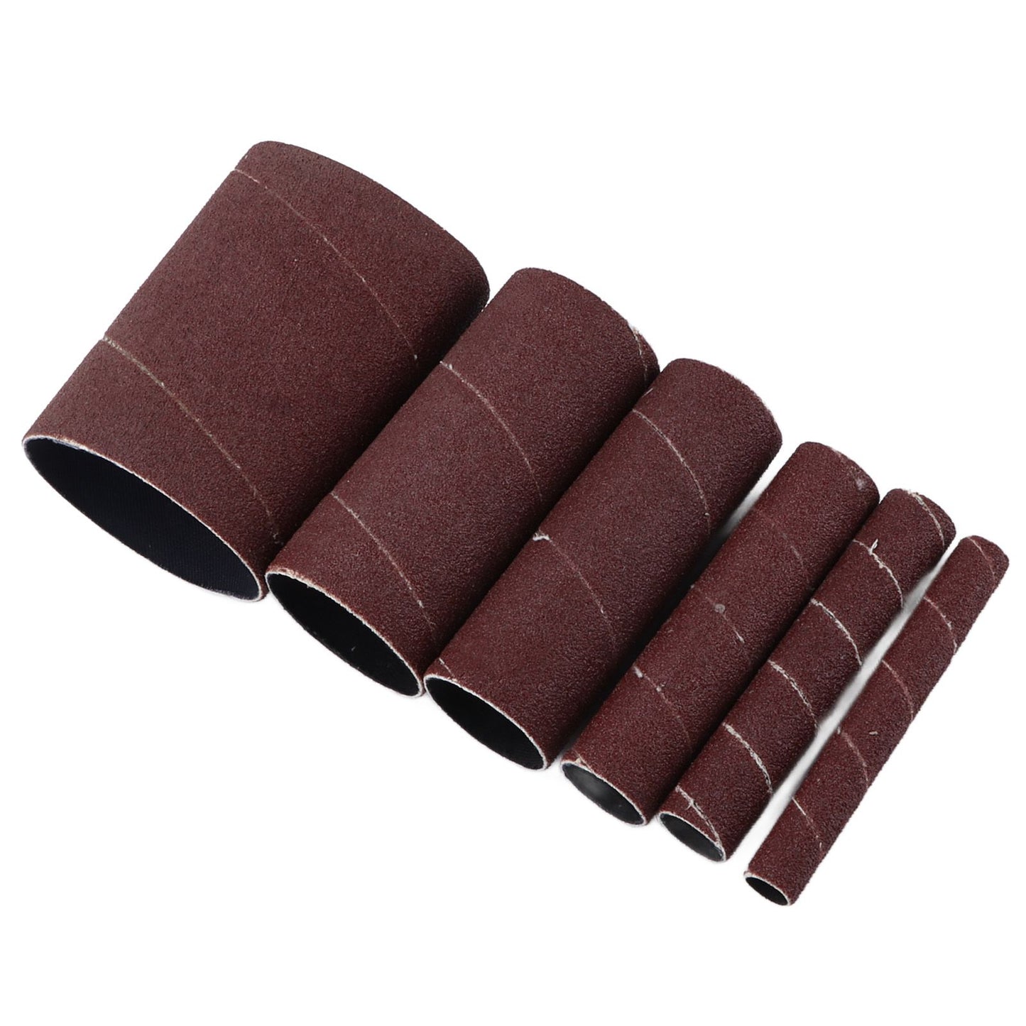6Pcs Sandpaper Ring Sandpaper Roll Sanding Sleeves Wood Sanding Metal Rust Removing for Electric Grinder V1294-YM0523-3114210137011
