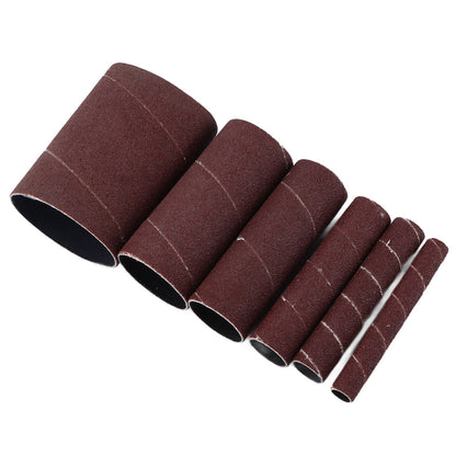 6Pcs Sandpaper Ring Sandpaper Roll Sanding Sleeves Wood Sanding Metal Rust Removing for Electric Grinder V1294-YM0523-3114210137011