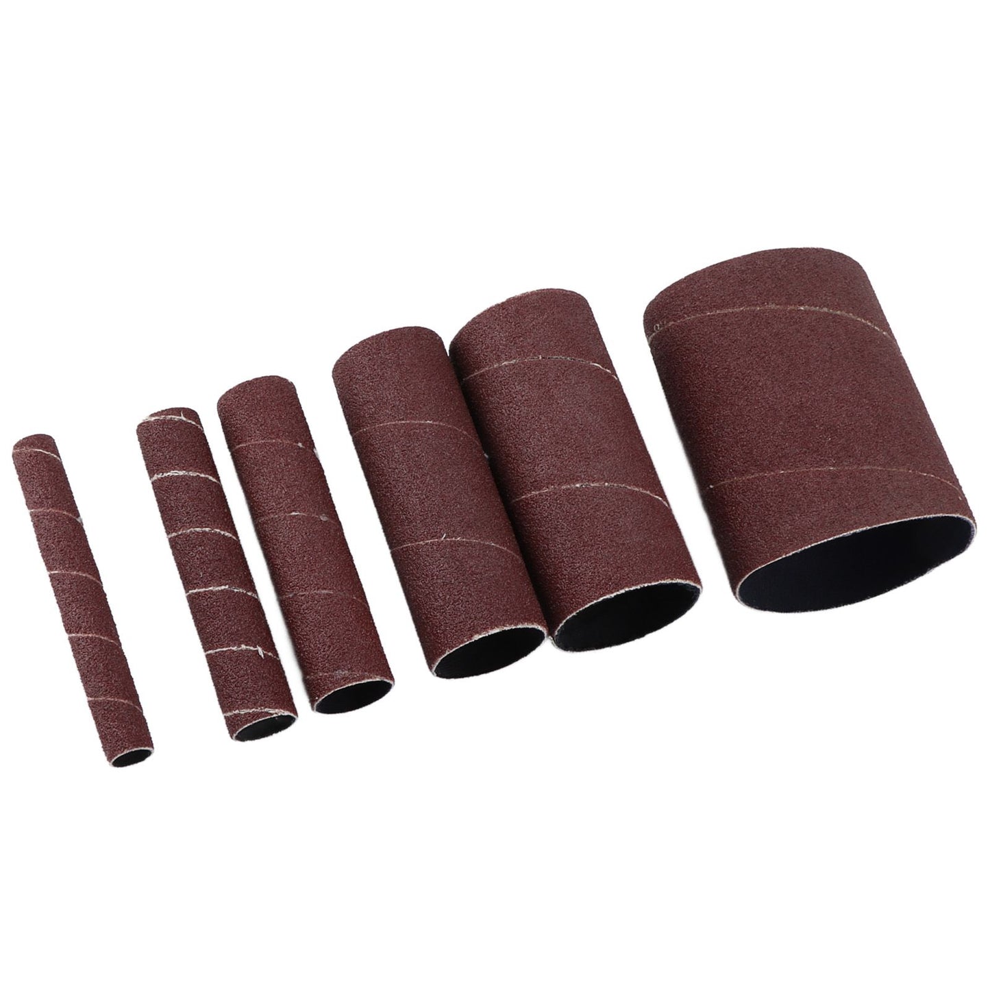 6Pcs Sandpaper Ring Sandpaper Roll Sanding Sleeves Wood Sanding Metal Rust Removing for Electric Grinder V1294-YM0523-3114210137011