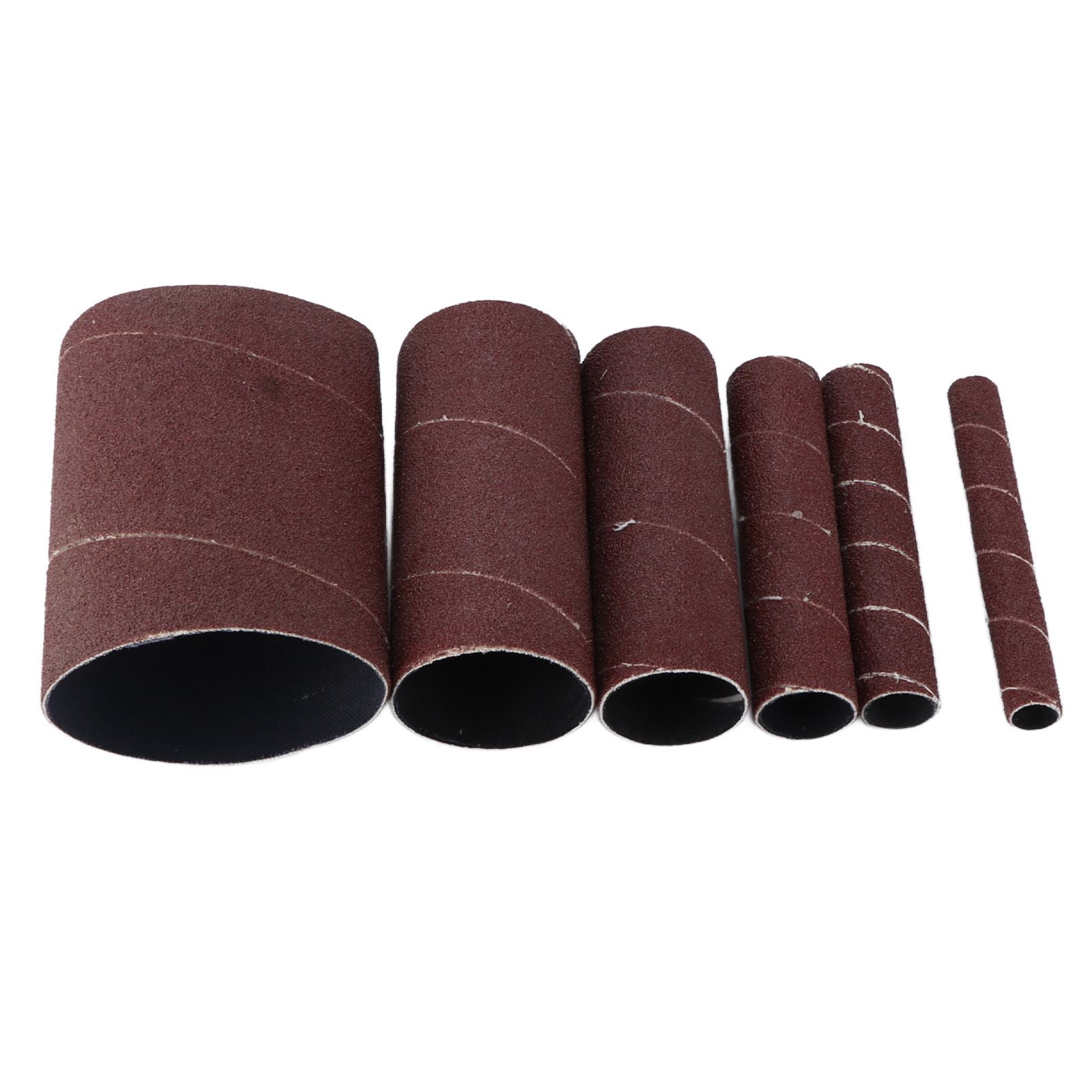 6Pcs Sandpaper Ring Sandpaper Roll Sanding Sleeves Wood Sanding Metal Rust Removing for Electric Grinder V1294-YM0523-3114210137011