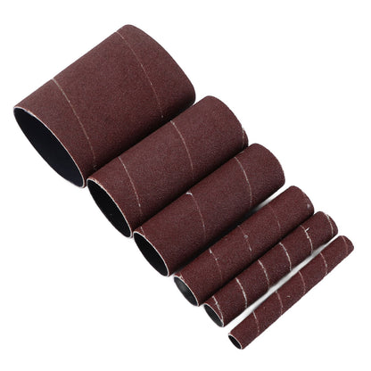 6Pcs Sandpaper Ring Sandpaper Roll Sanding Sleeves Wood Sanding Metal Rust Removing for Electric Grinder V1294-YM0523-3114210137011