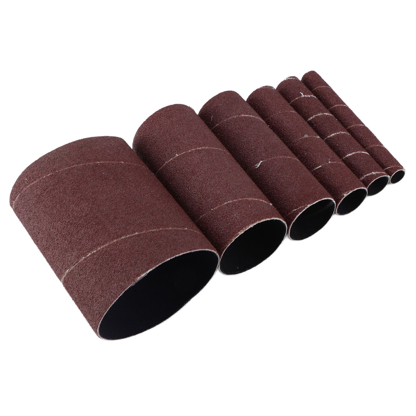 6Pcs Sandpaper Ring Sandpaper Roll Sanding Sleeves Wood Sanding Metal Rust Removing for Electric Grinder V1294-YM0523-3114210137011