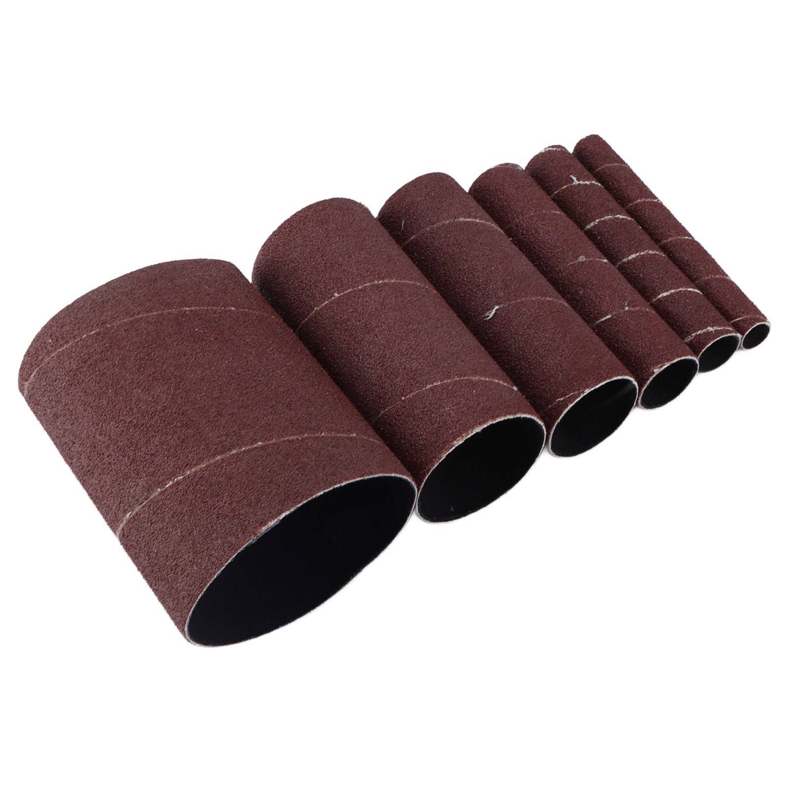 6Pcs Sandpaper Ring Sandpaper Roll Sanding Sleeves Wood Sanding Metal Rust Removing for Electric Grinder V1294-YM0523-3114210137011