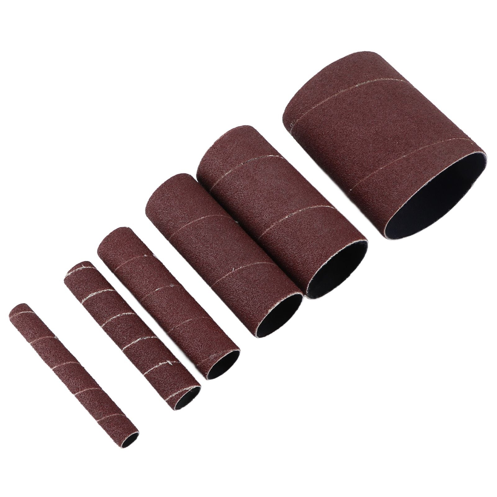 6Pcs Sandpaper Ring Sandpaper Roll Sanding Sleeves Wood Sanding Metal Rust Removing for Electric Grinder V1294-YM0523-3114210137011