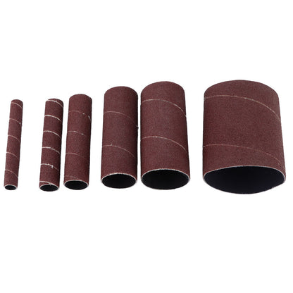6Pcs Sandpaper Ring Sandpaper Roll Sanding Sleeves Wood Sanding Metal Rust Removing for Electric Grinder V1294-YM0523-3114210137011