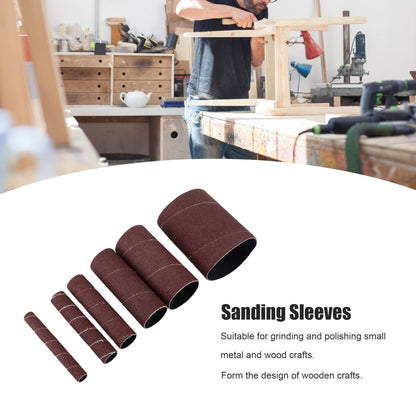 6Pcs Sandpaper Ring Sandpaper Roll Sanding Sleeves Wood Sanding Metal Rust Removing for Electric Grinder V1294-YM0523-3114210137011