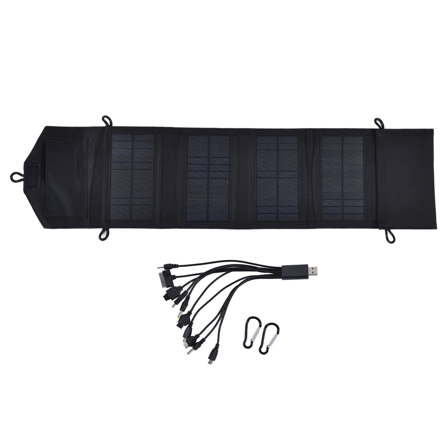 15W 5V Portable Solar Folding Panel Power Station Outdoor USB Solar Panel Power Bank for Camping Traveling V1294-YM0523-3114210137411