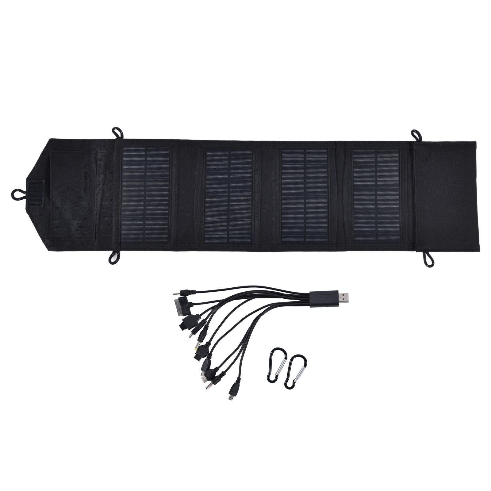 15W 5V Portable Solar Folding Panel Power Station Outdoor USB Solar Panel Power Bank for Camping Traveling V1294-YM0523-3114210137411