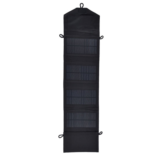 15W 5V Portable Solar Folding Panel Power Station Outdoor USB Solar Panel Power Bank for Camping Traveling V1294-YM0523-3114210137411