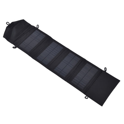 15W 5V Portable Solar Folding Panel Power Station Outdoor USB Solar Panel Power Bank for Camping Traveling V1294-YM0523-3114210137411