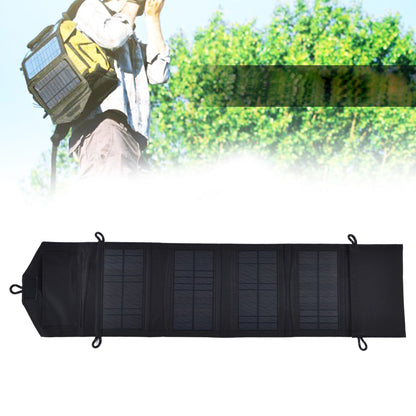 15W 5V Portable Solar Folding Panel Power Station Outdoor USB Solar Panel Power Bank for Camping Traveling V1294-YM0523-3114210137411