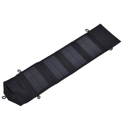 15W 5V Portable Solar Folding Panel Power Station Outdoor USB Solar Panel Power Bank for Camping Traveling V1294-YM0523-3114210137411