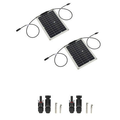15W Solar Panel Portable Waterproof Monocrystalline Solar Charging Board for Outdoor Car Motor YachtSolar V1294-YM0523-3114210138011