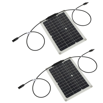 15W Solar Panel Portable Waterproof Monocrystalline Solar Charging Board for Outdoor Car Motor YachtSolar V1294-YM0523-3114210138011