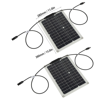 15W Solar Panel Portable Waterproof Monocrystalline Solar Charging Board for Outdoor Car Motor YachtSolar V1294-YM0523-3114210138011