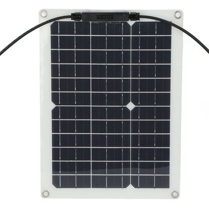 15W Solar Panel Portable Waterproof Monocrystalline Solar Charging Board for Outdoor Car Motor YachtSolar V1294-YM0523-3114210138011