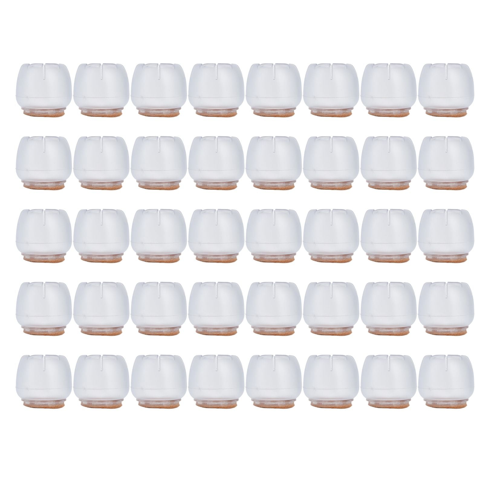 40PCS Chair Leg Protector Thickened Silicone Table Leg Cover Transparent Non Slip Furniture Leg Protector V1294-YM0523-3114210138111