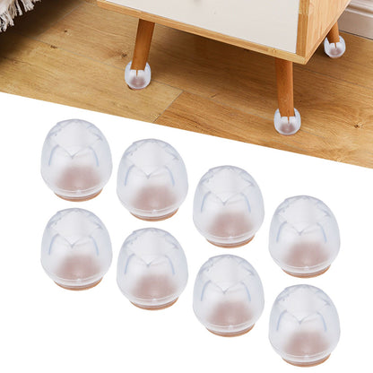 40PCS Chair Leg Protector Thickened Silicone Table Leg Cover Transparent Non Slip Furniture Leg Protector V1294-YM0523-3114210138111